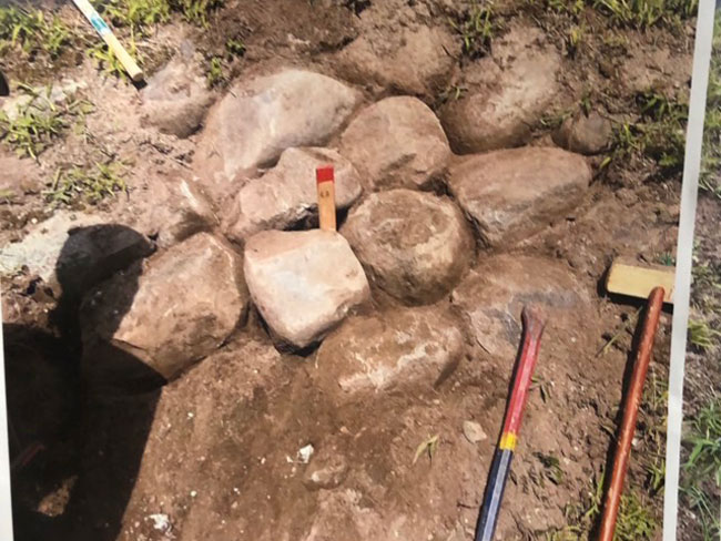 ①電柱周りの工事工程